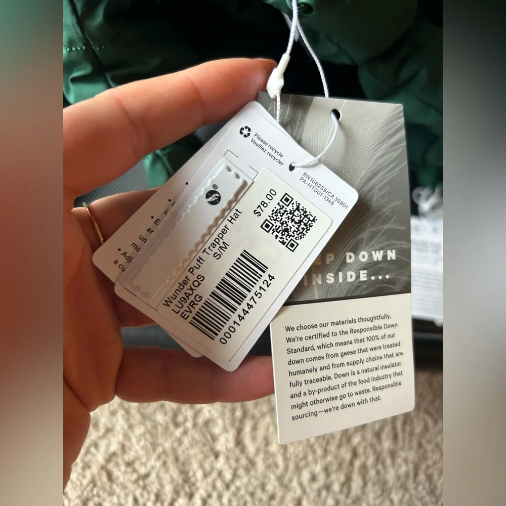 NWT Wunder Puff Trapper Hat in Everglade Green size Small/medium - Picture 6 of 9